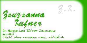 zsuzsanna kufner business card